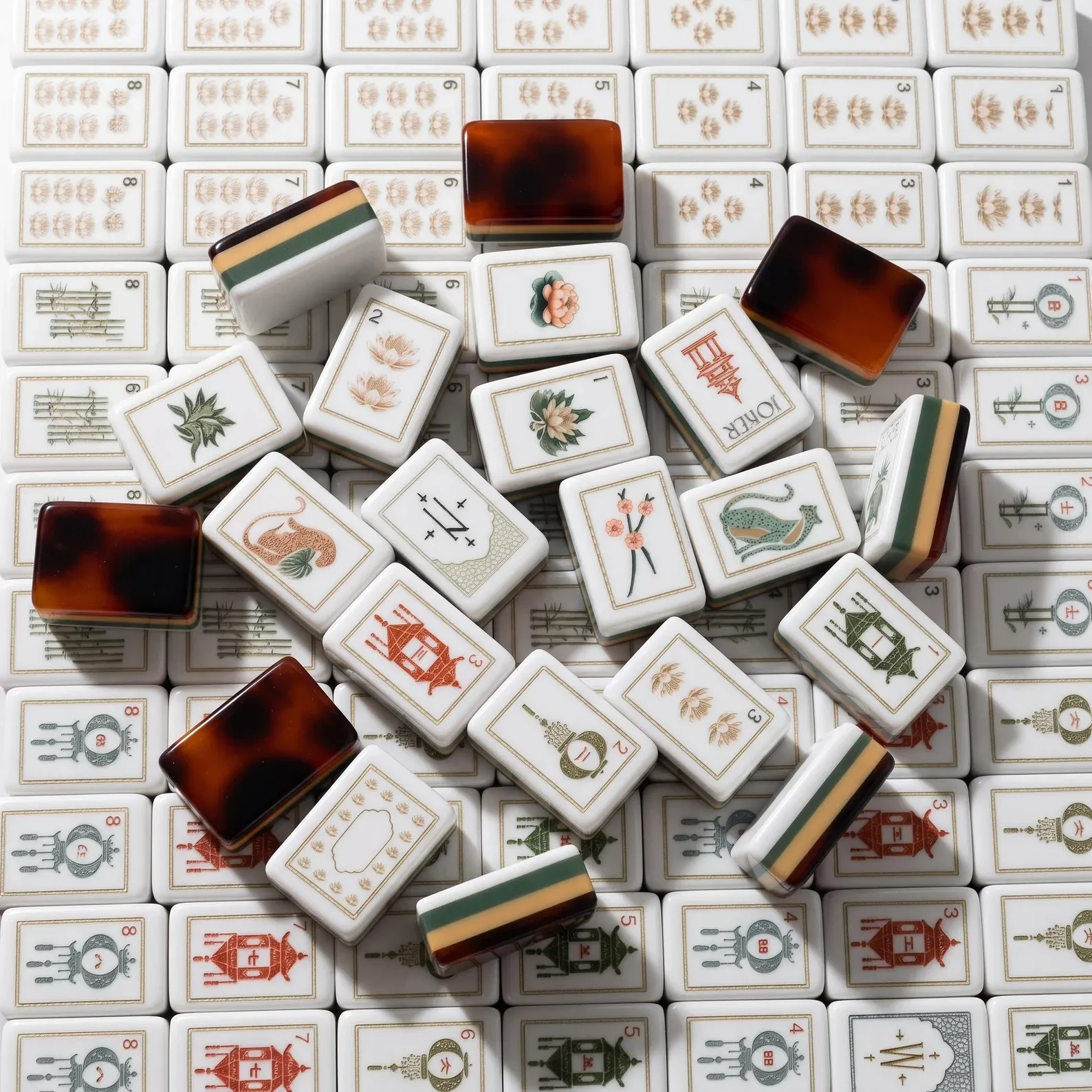 Dao Tortoiseshell American Mahjong tiles