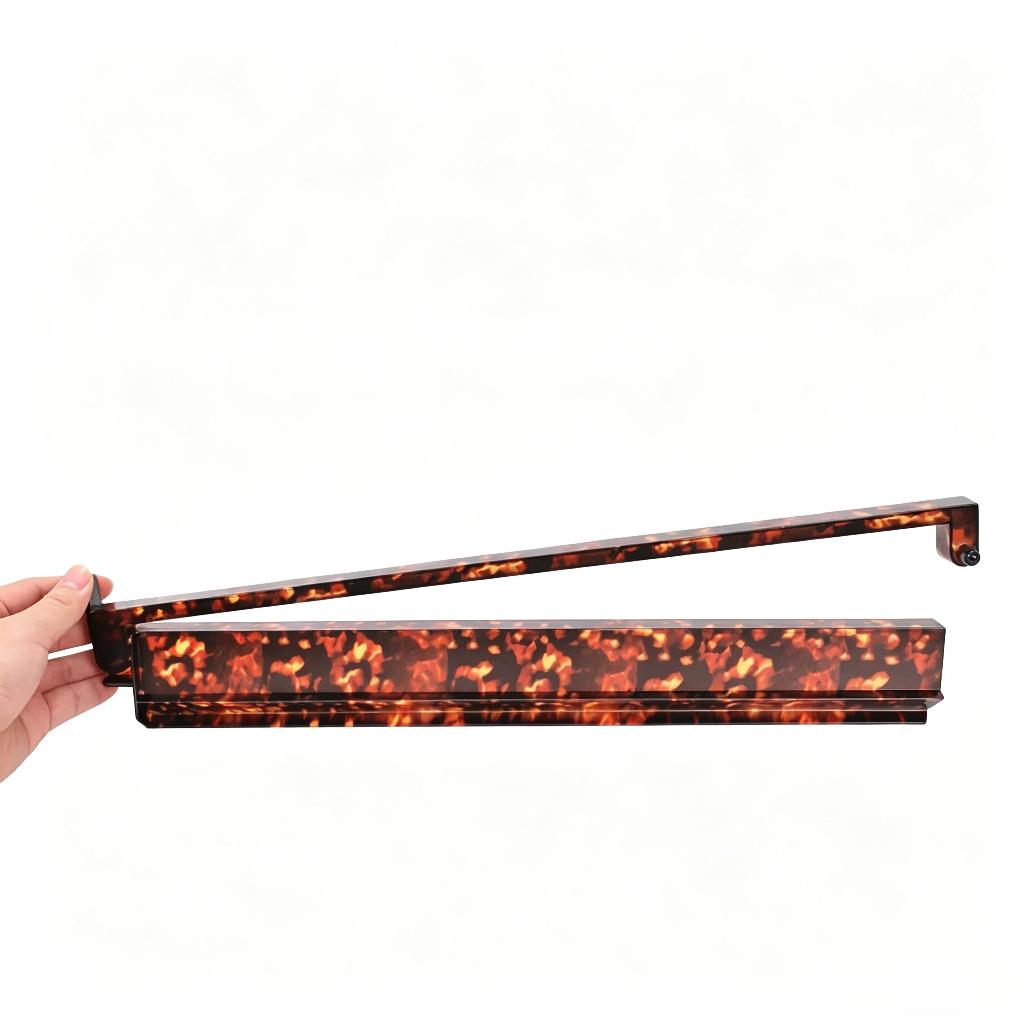 Premium tortoise shell Mahjong rack and pusher in use during Mahjong game